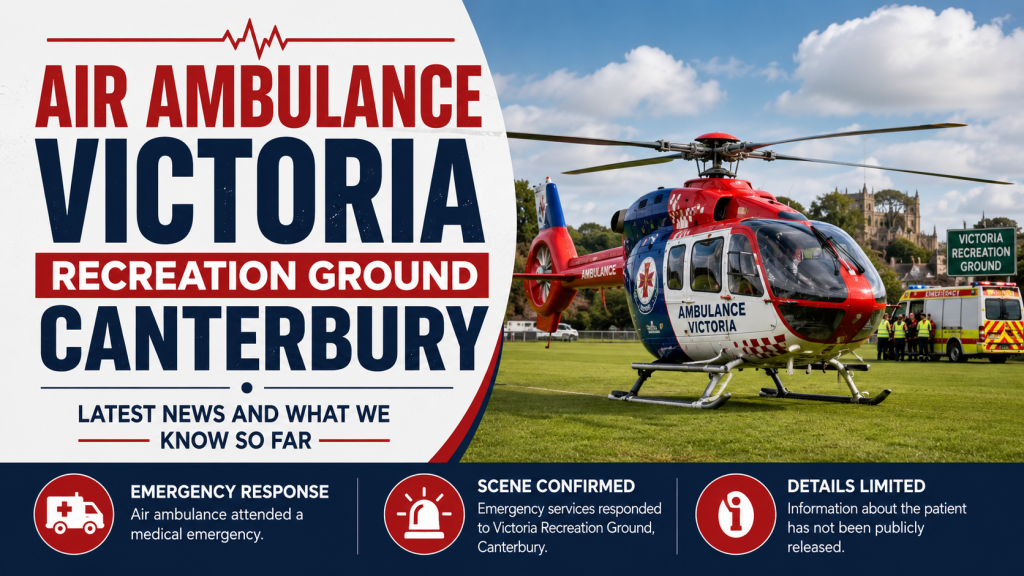 Air Ambulance Victoria Recreation Ground Canterbury