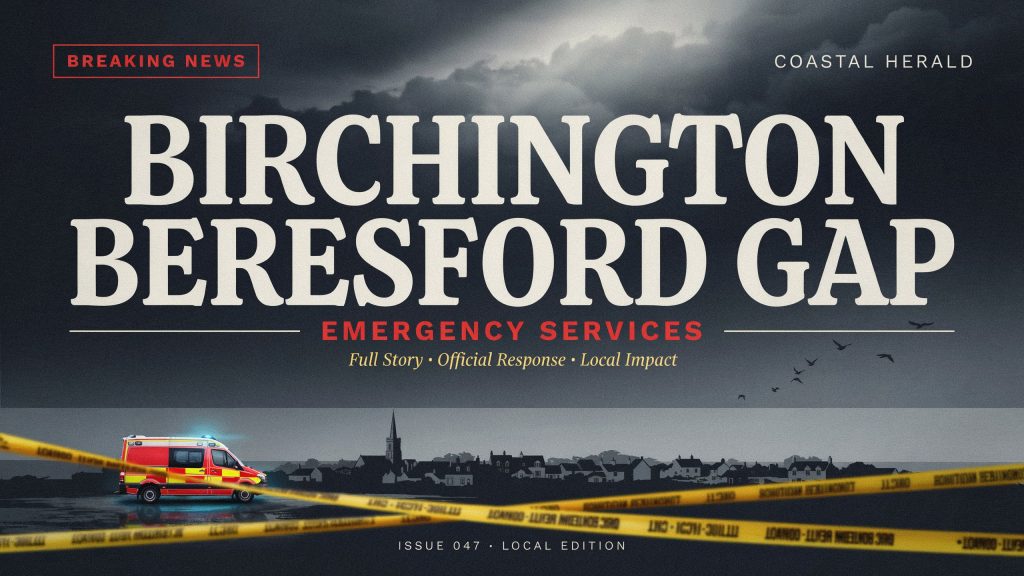 Birchington Beresford Gap Emergency Services | Full Story, Official Response, and Local Impact