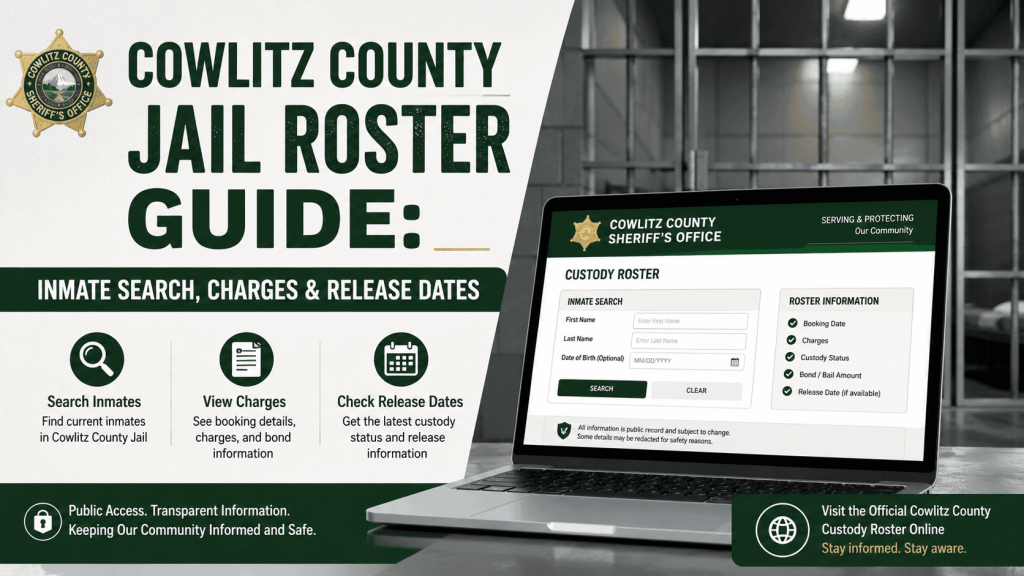 Cowlitz County Jail Roster Guide | Inmate Search, Charges & Release Dates