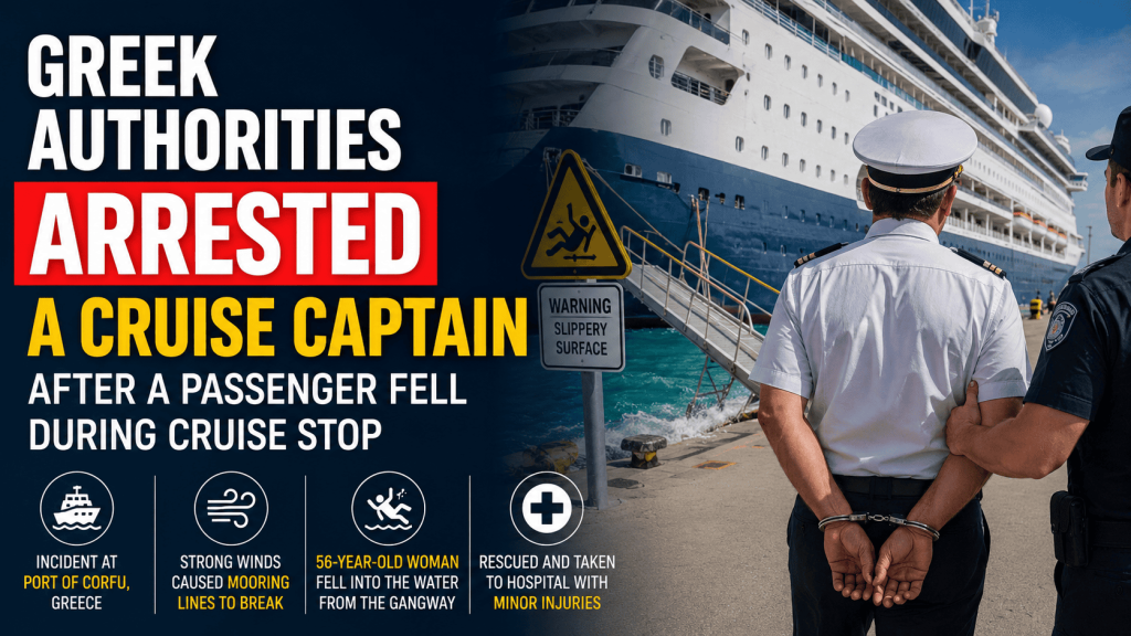 Greek Authorities Arrested a Cruise Captain After a Passenger Fell