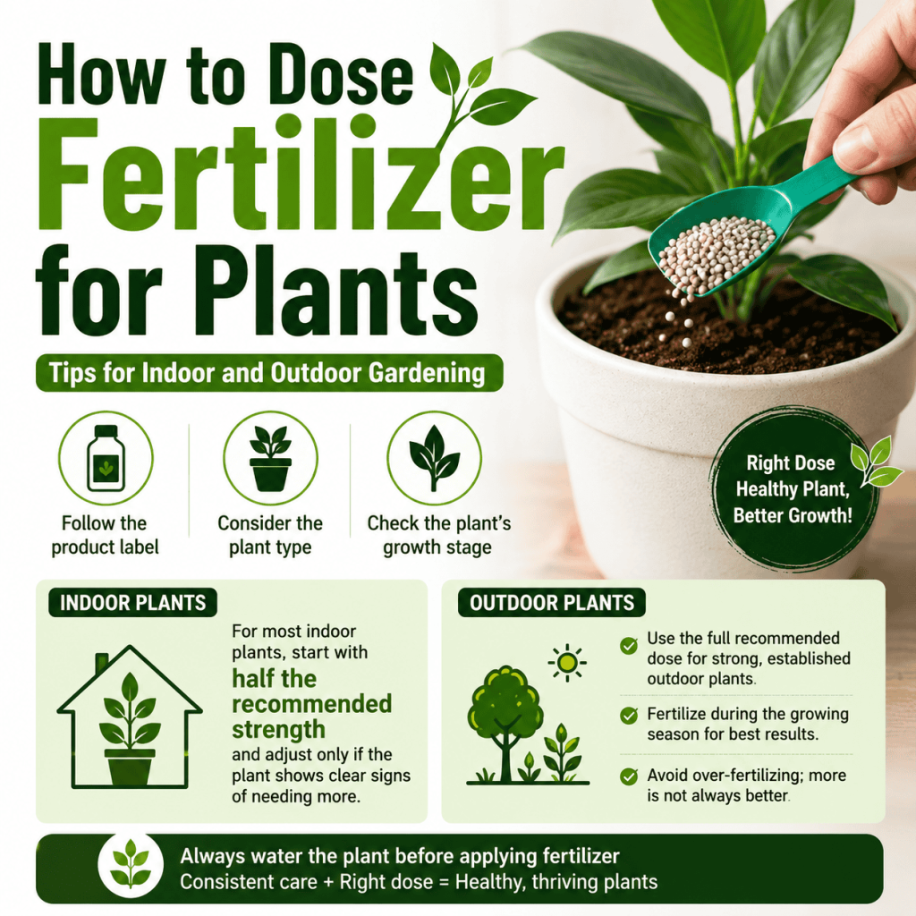 How to Dose Fertilizer for Plants | Tips for Indoor and Outdoor Gardening