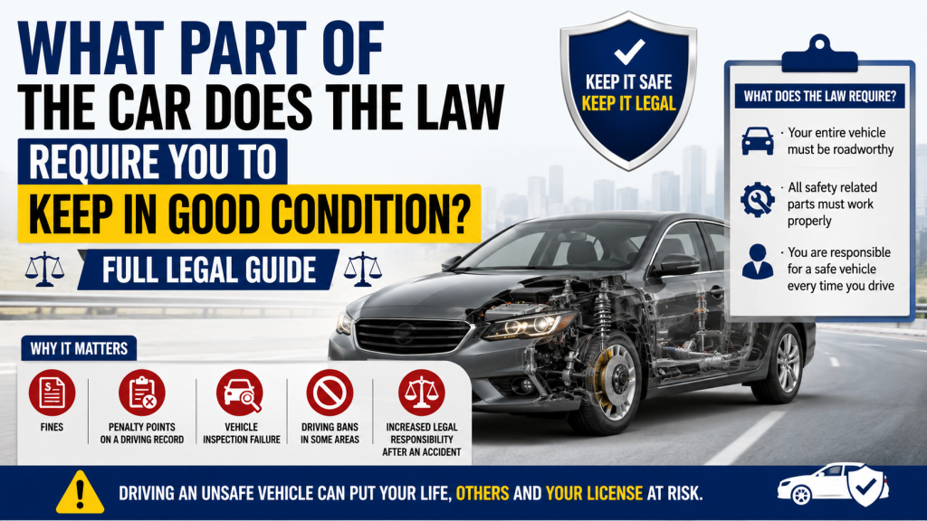 What Part of the Car Does the Law Require You to Keep in Good Condition?