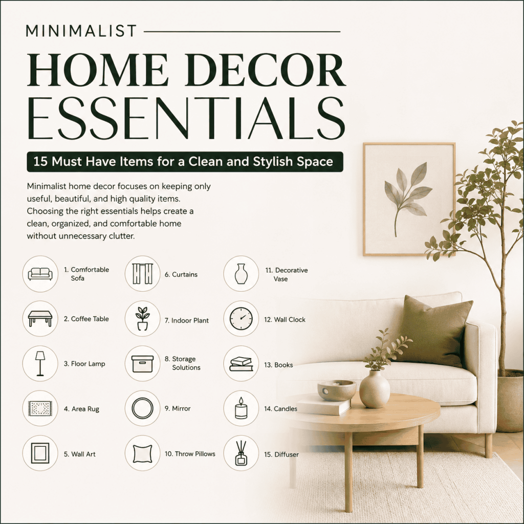 Minimalist Home Decor Essentials | 15 Must Have Items for a Clean and Stylish Space