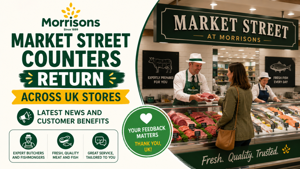 Morrisons Market Street Counters Return Across UK Stores | Latest News and Customer Benefits