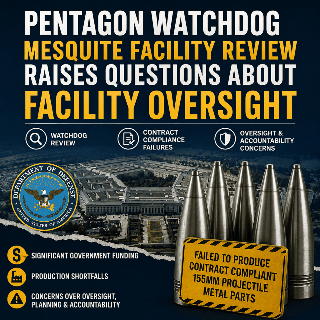 Pentagon Watchdog Mesquite Facility Review Raises Questions About Facility Oversight