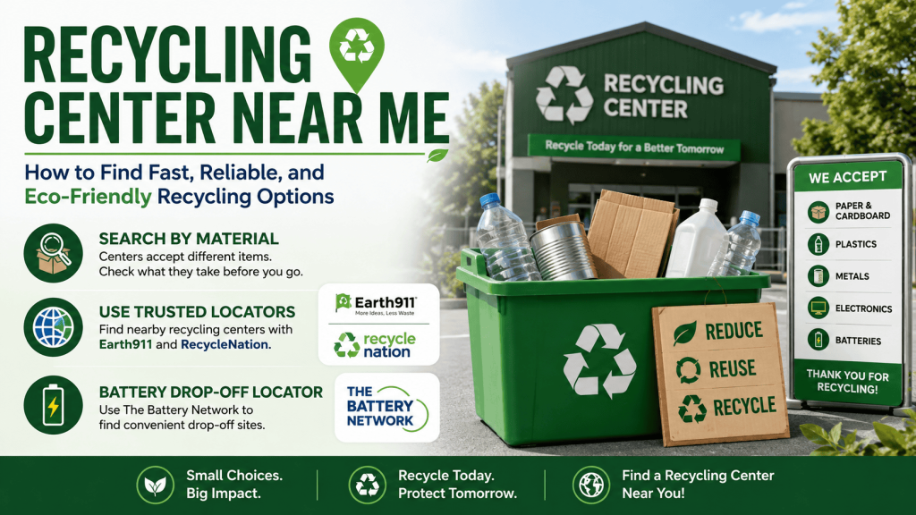 Recycling Center Near Me | How to Find Fast, Reliable, and Eco-Friendly Recycling Options