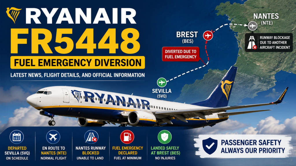 Ryanair FR5448 Fuel Emergency Diversion