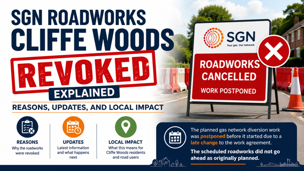 SGN Roadworks Cliffe Woods Revoked Explained | Reasons, Updates, and Local Impact