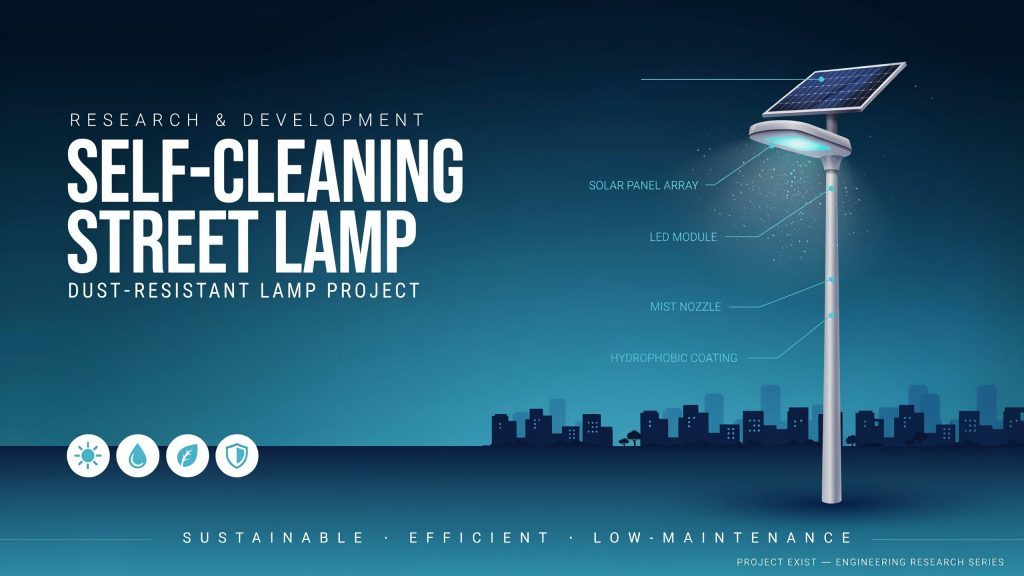 Self Cleaning Street Lamp Research Dust Resistant Lamp Project Exist