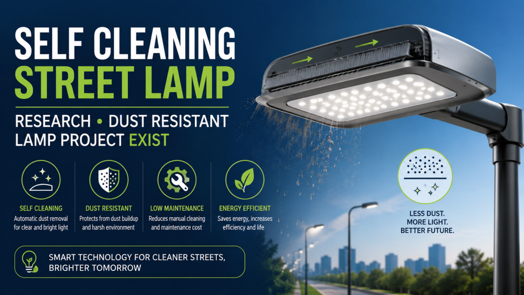 Self Cleaning Street Lamp Research Dust Resistant Lamp Project Exist