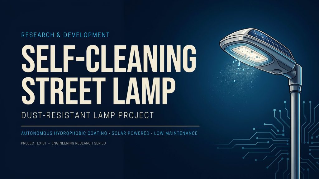 Self Cleaning Street Lamp Research Dust Resistant Lamp Project Exist