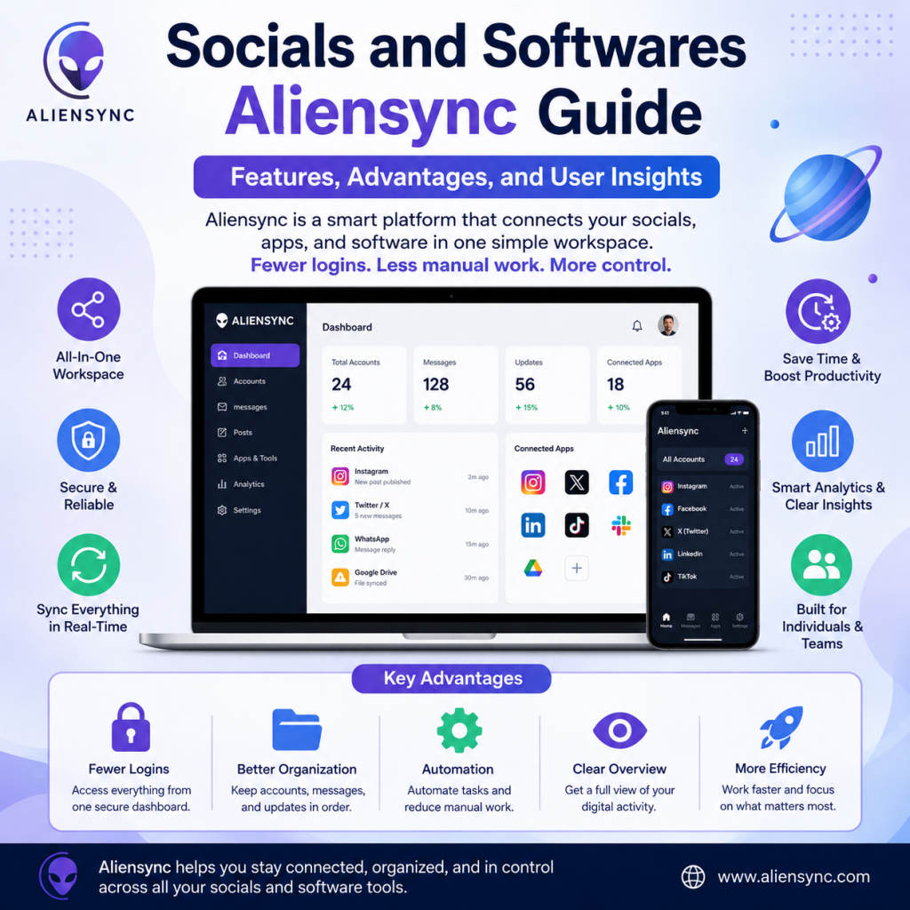 Socials and Softwares Aliensync Guide | Features, Advantages, and User Insights