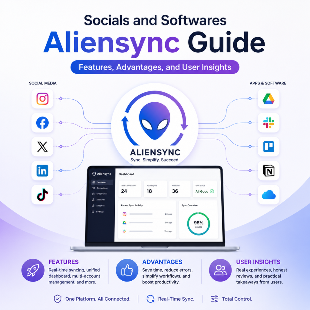 Socials and Softwares Aliensync Guide | Features, Advantages, and User Insights
