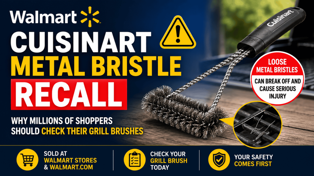 Walmart Cuisinart Metal Bristle Recall Why Millions of Shoppers Should Check Their Grill Brushes
