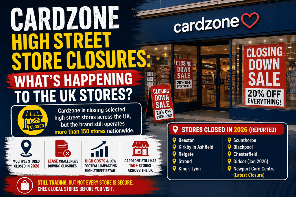 Cardzone High Street Store Closures | What’s Happening to the UK Stores?