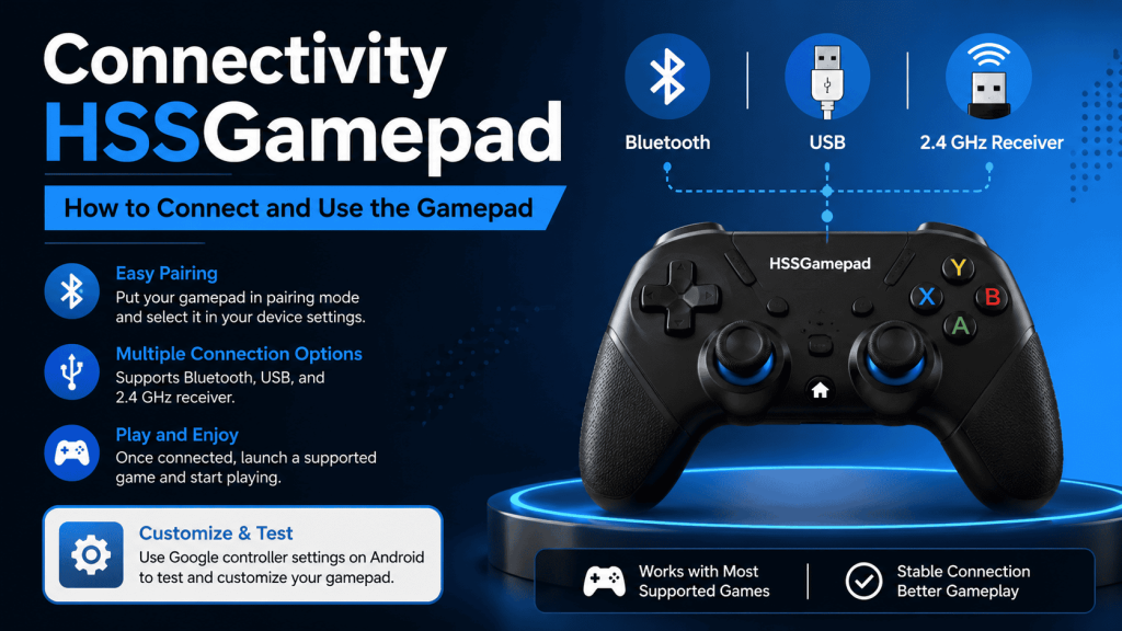 Connectivity HSSGamepad | How to Connect and Use the Gamepad